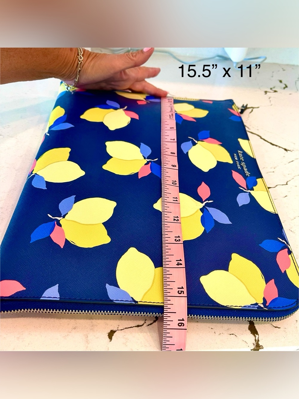 kate spade Laptop Bag “Lemon Zest” New without tags L-Zip/Padded - Picture 10 of 11